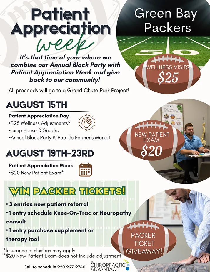 Chiropractic Appleton WI Patient Appreciation Week